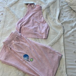 Fabletics 2 piece Terry cloth set